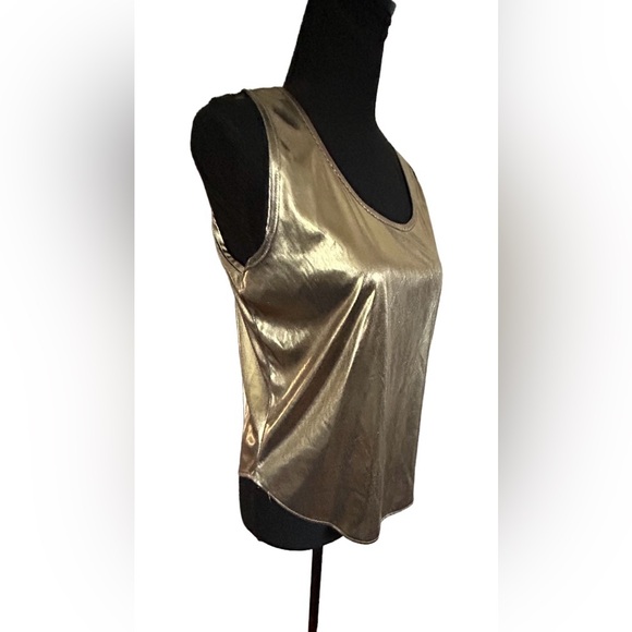 🌟VTG! BENTLEY! GOLD LAME TOP!!🌟 RARE!!!! ULTRA COOL VTG 70S-80S! DISCO!!⭐️ - Picture 3 of 16
